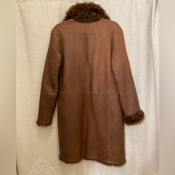 Vince reversible lamb leather shearling fur coat - Picture 11 of 11
